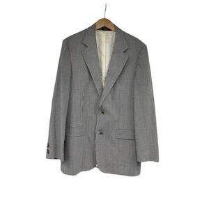 Boss Hugo Boss Plaid Gingham Black White Sport Coat Jacket Virgin Wool Mens 40R